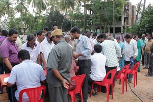 Nadigar Sangam Sweetbox Shirt Saree Veshti Distribution Stills